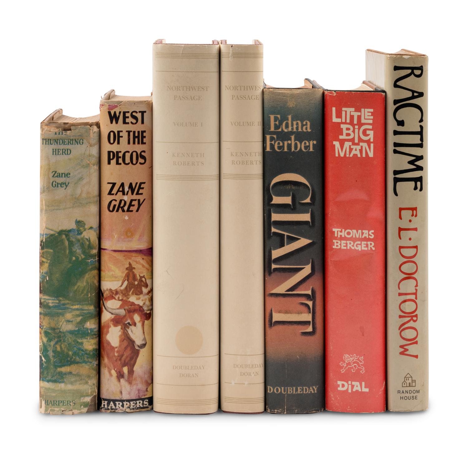 [LITERATURE - BOOKS INTO FILM]. A group of 6 FIRST EDITIONS adapted into western films, comprising: