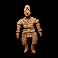 A Colima Terracotta Figure of a Warrior