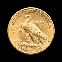 A 1910-D Indian Head $10 Gold Coin