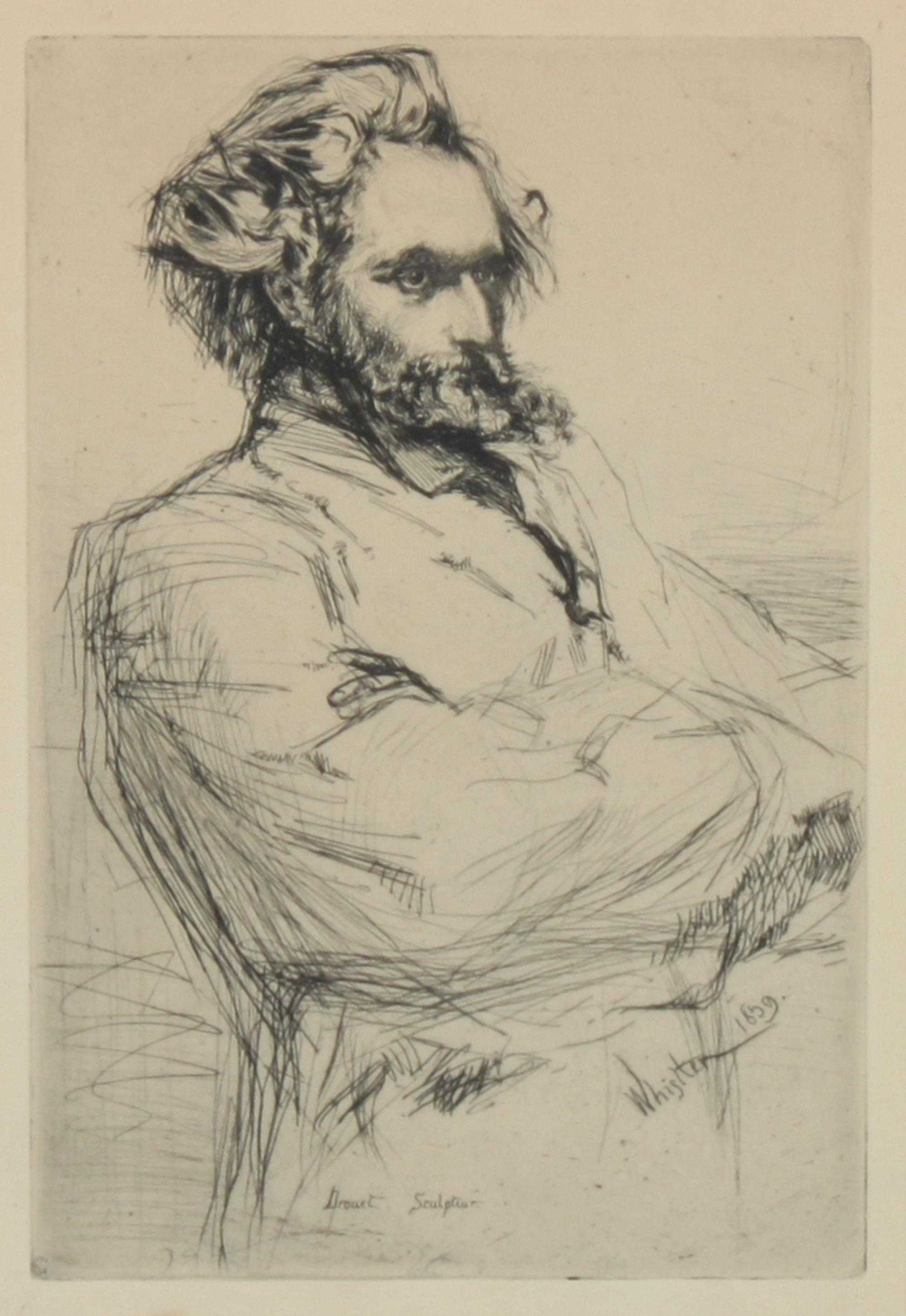 James Abbott McNeill Whistler, (American, 1834-1903), Drouet Sculpteur, 1859
