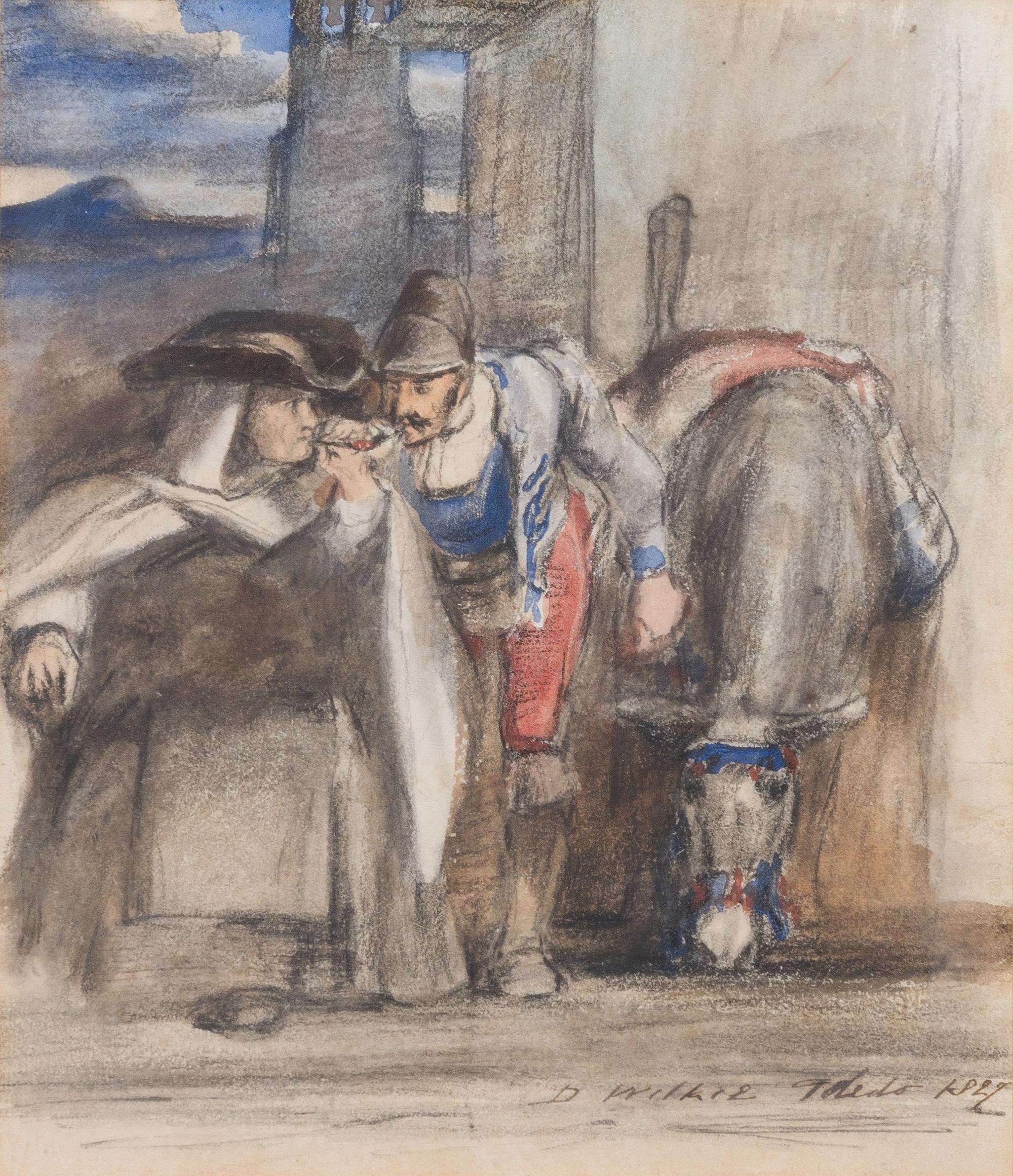 David Wilkie, (British, 1785-1841), Man and Woman with Donkey, 1827