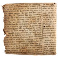Civil War hardtack in original mailing envelope. June 1863.