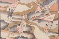 A Chinese Kesi Woven Silk Panel