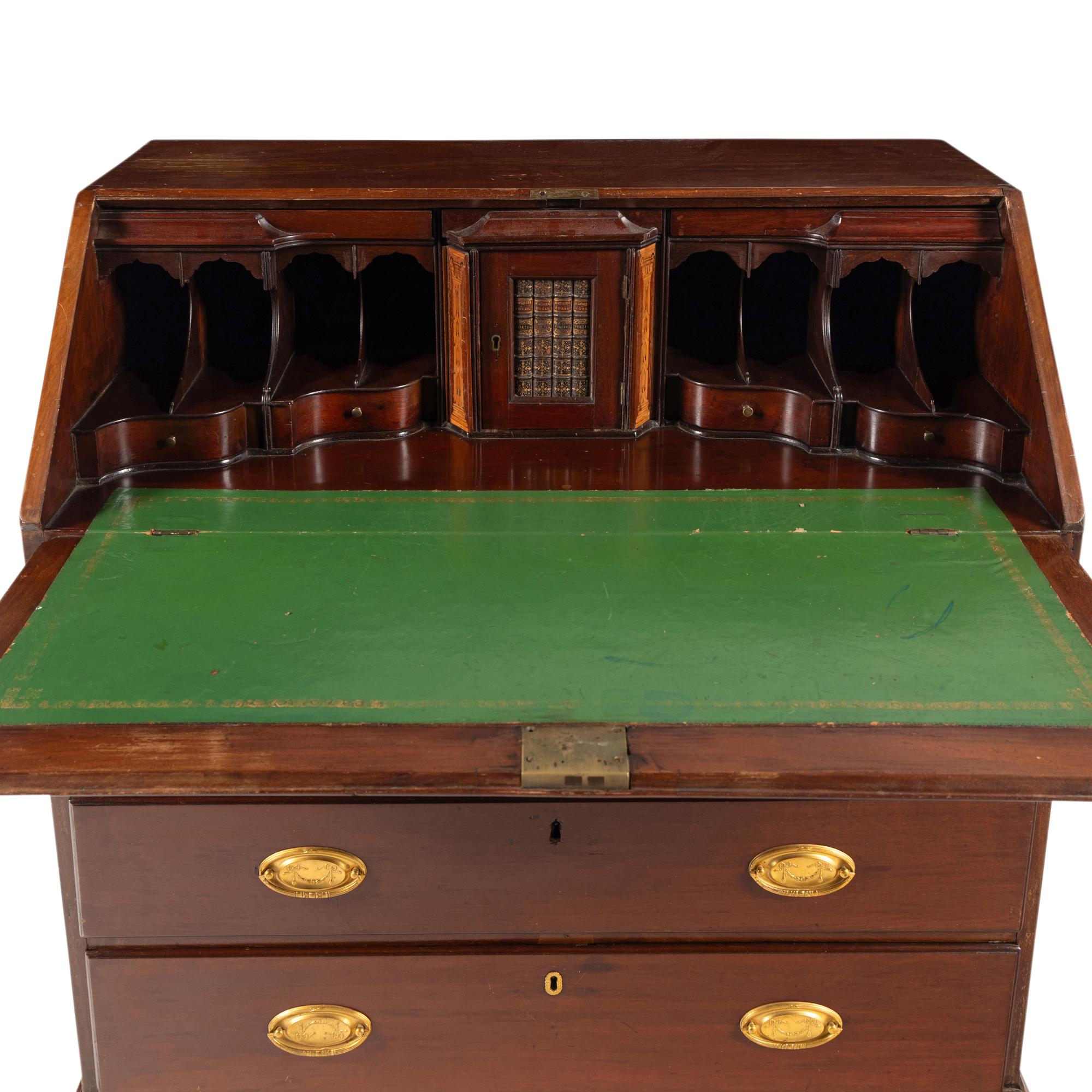 A George III Mahogany Slant-Front Desk