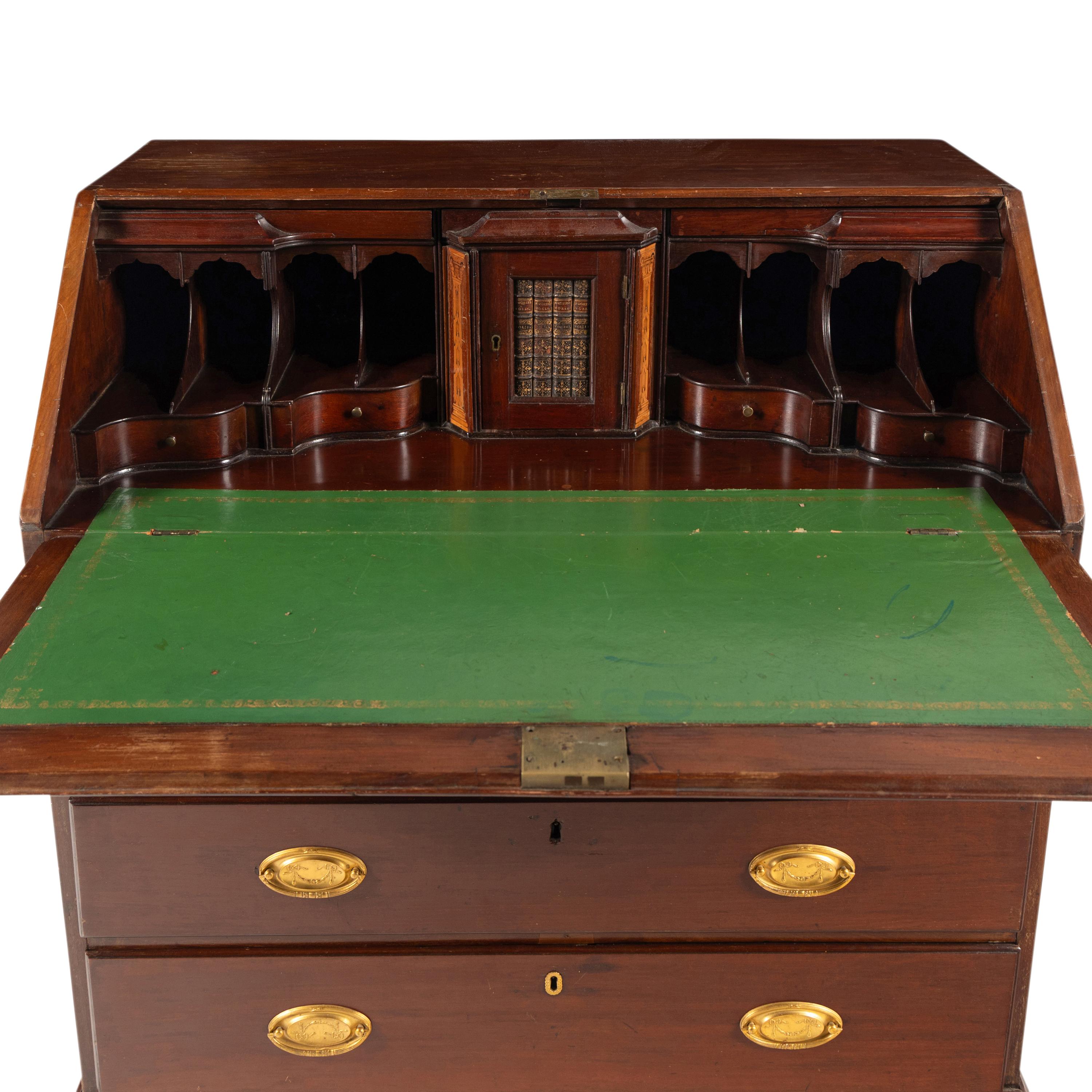 A George III Mahogany Slant-Front Desk
