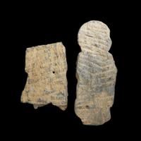 Two schist figural carvings 犍陀羅片雕造像兩件 Ancient region of Gandhara, 2nd-4th century ??? ?????