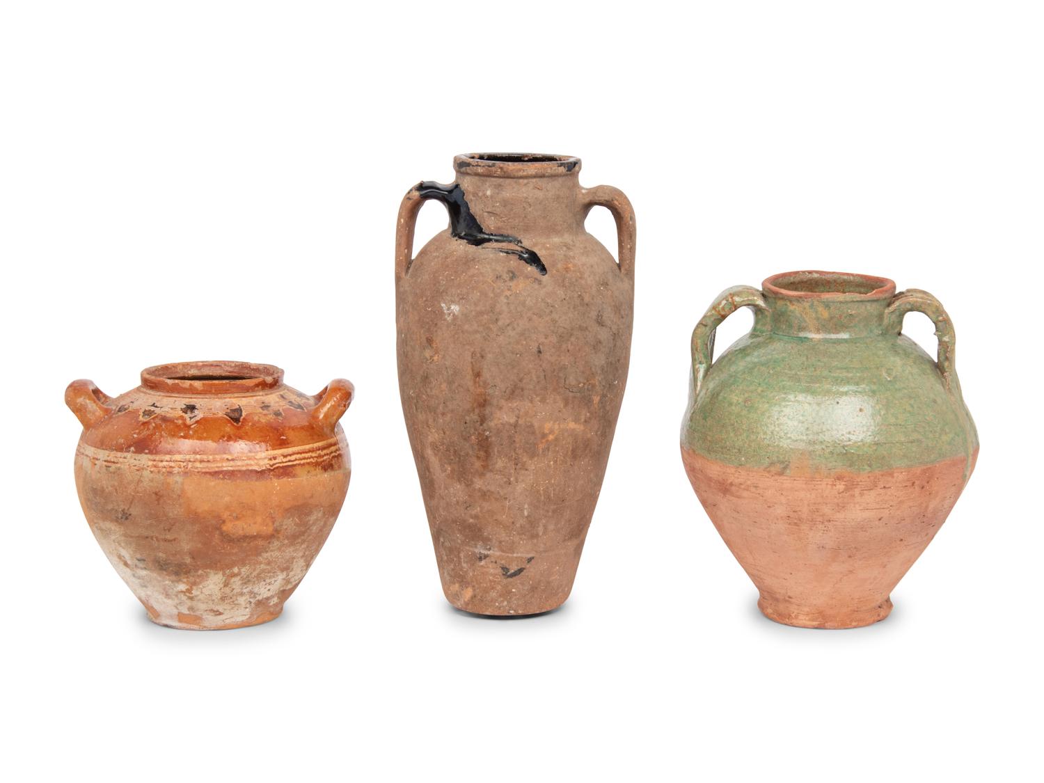 Three Pottery Jars