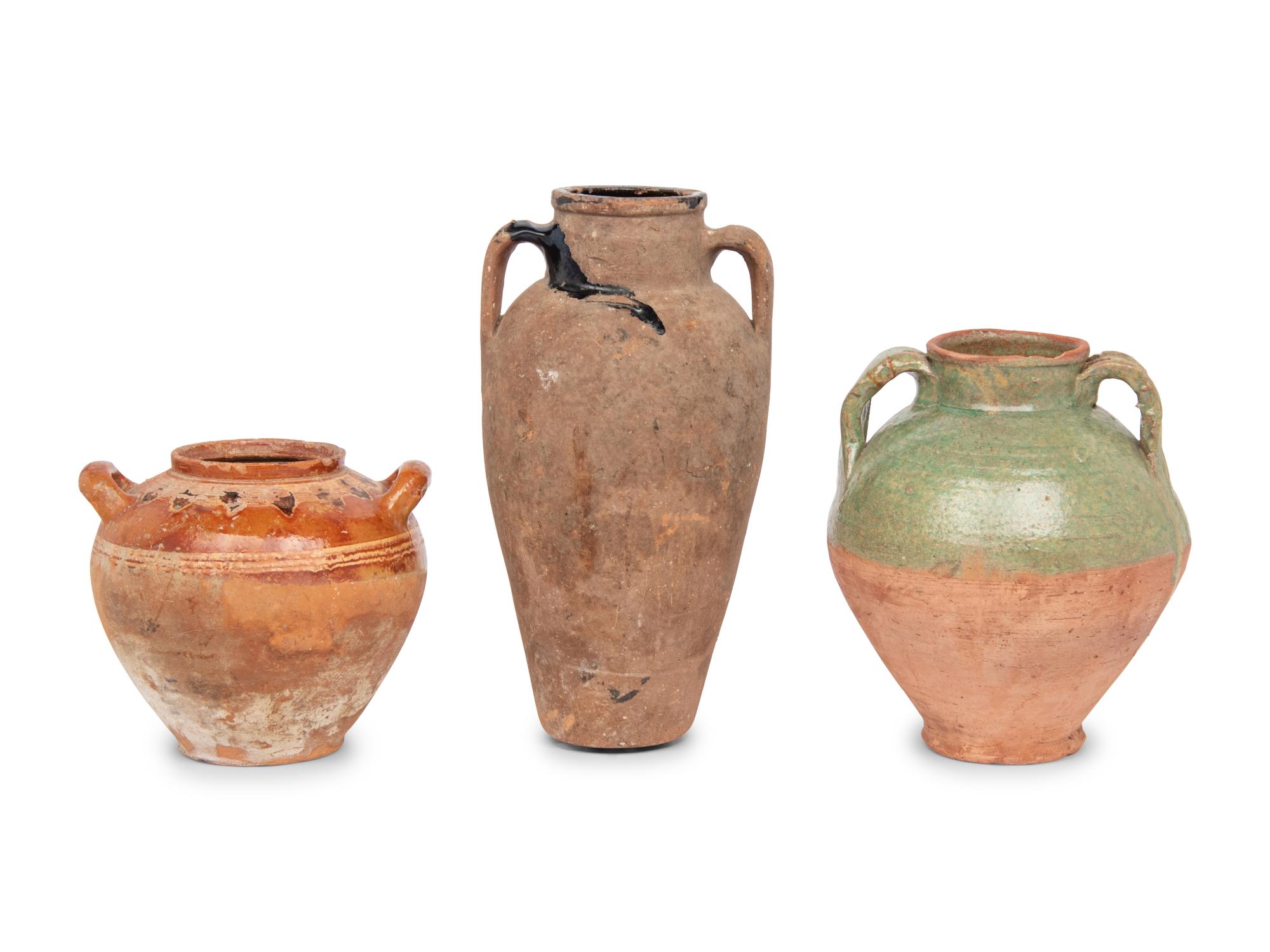Three Pottery Jars