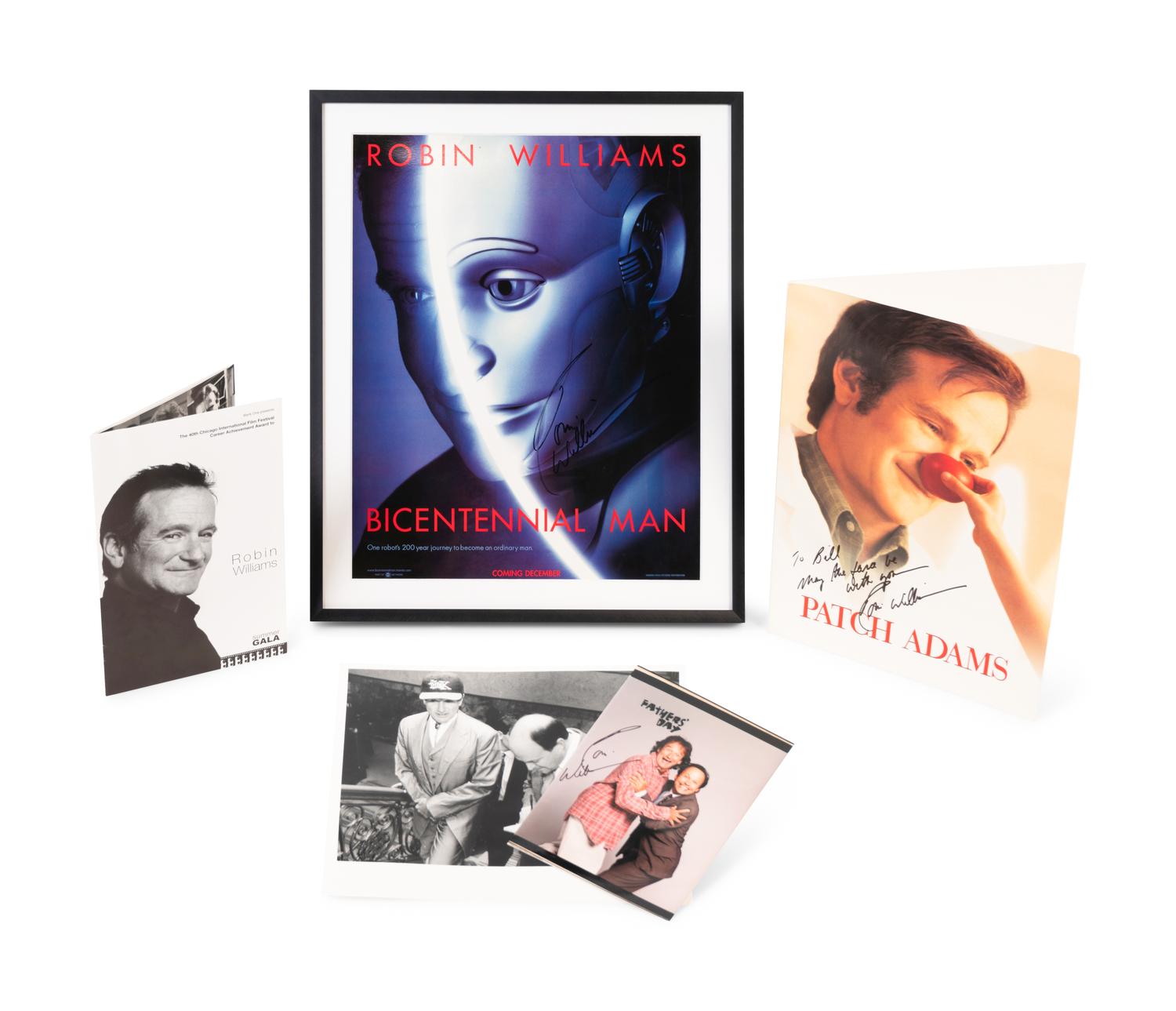 (Celebrity Memorabilia) WILLIAMS, Robin (1951-2014). A group of 4 Robin Williams items, comprising: