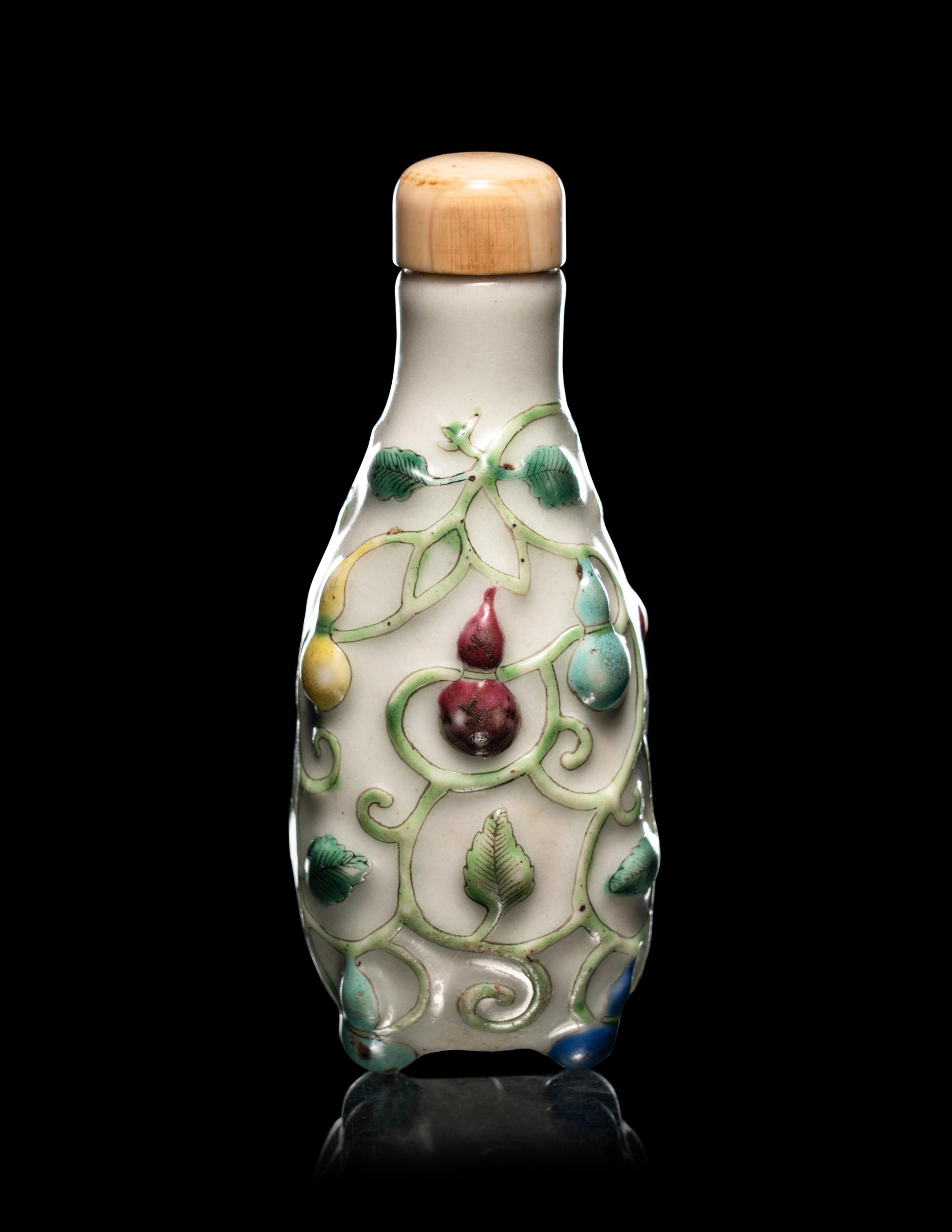 Two Chinese Porcelain Snuff Bottles