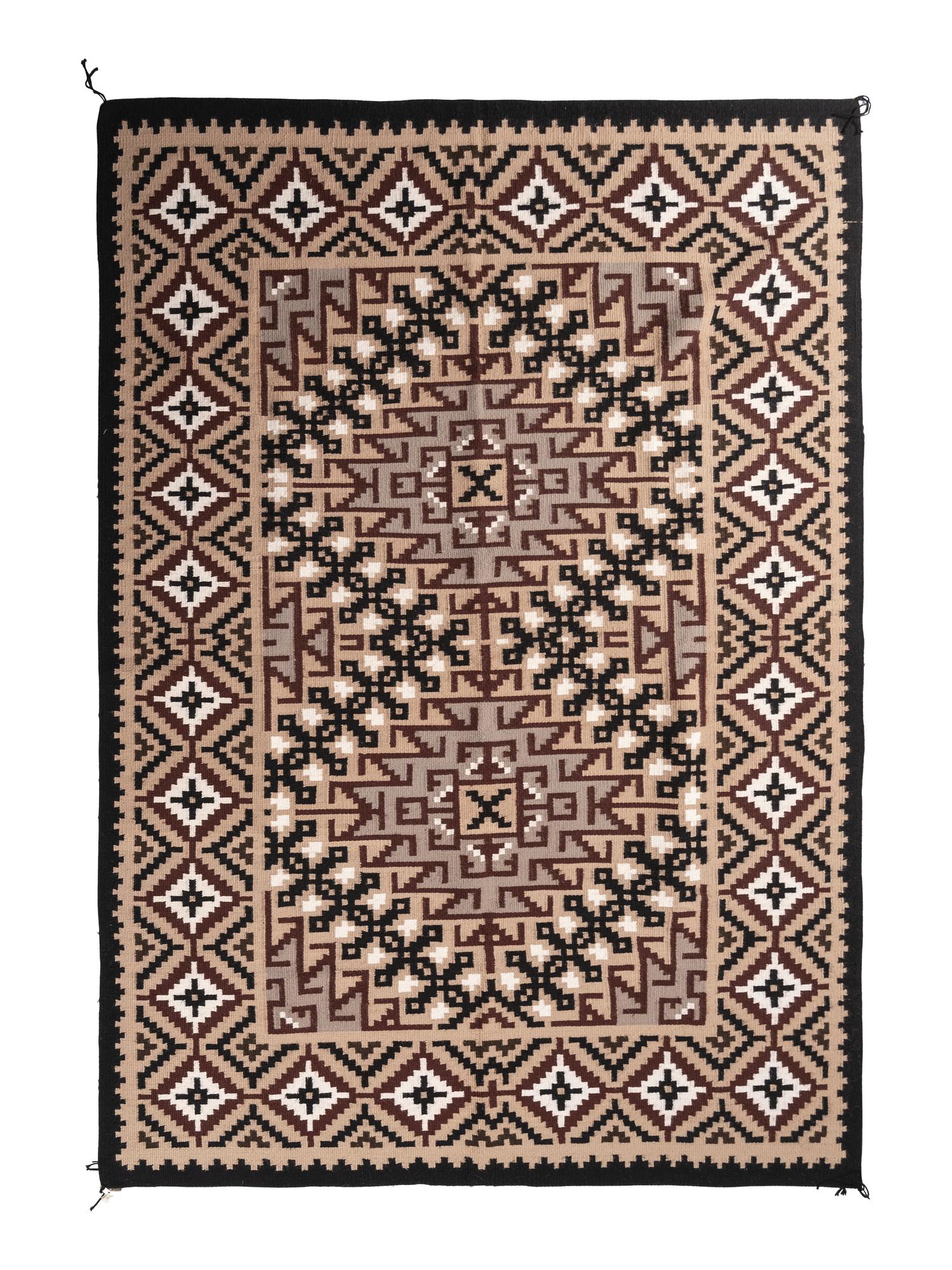 Navajo Two Grey Hills Weaving / Rug