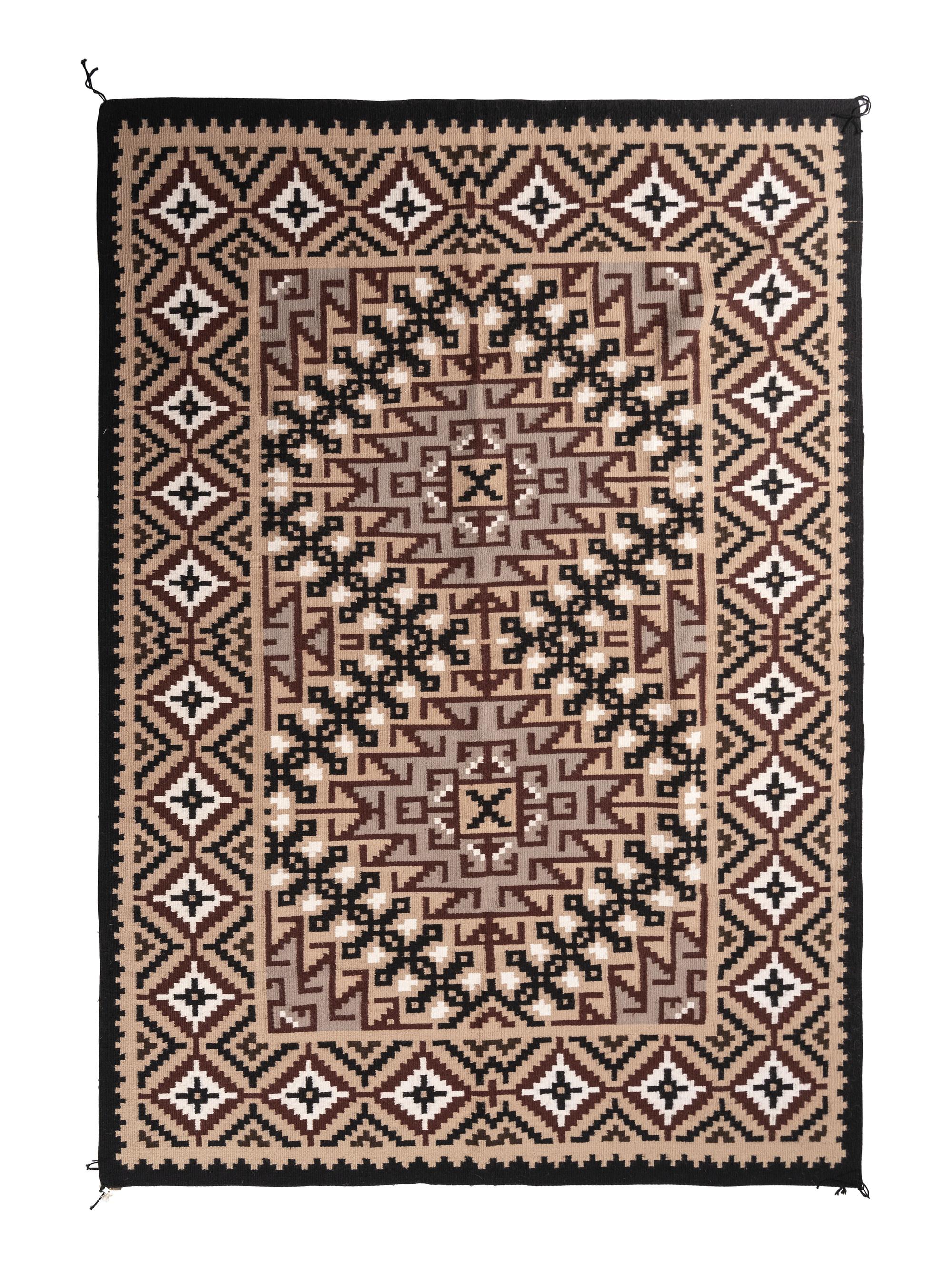 Navajo Two Grey Hills Weaving / Rug