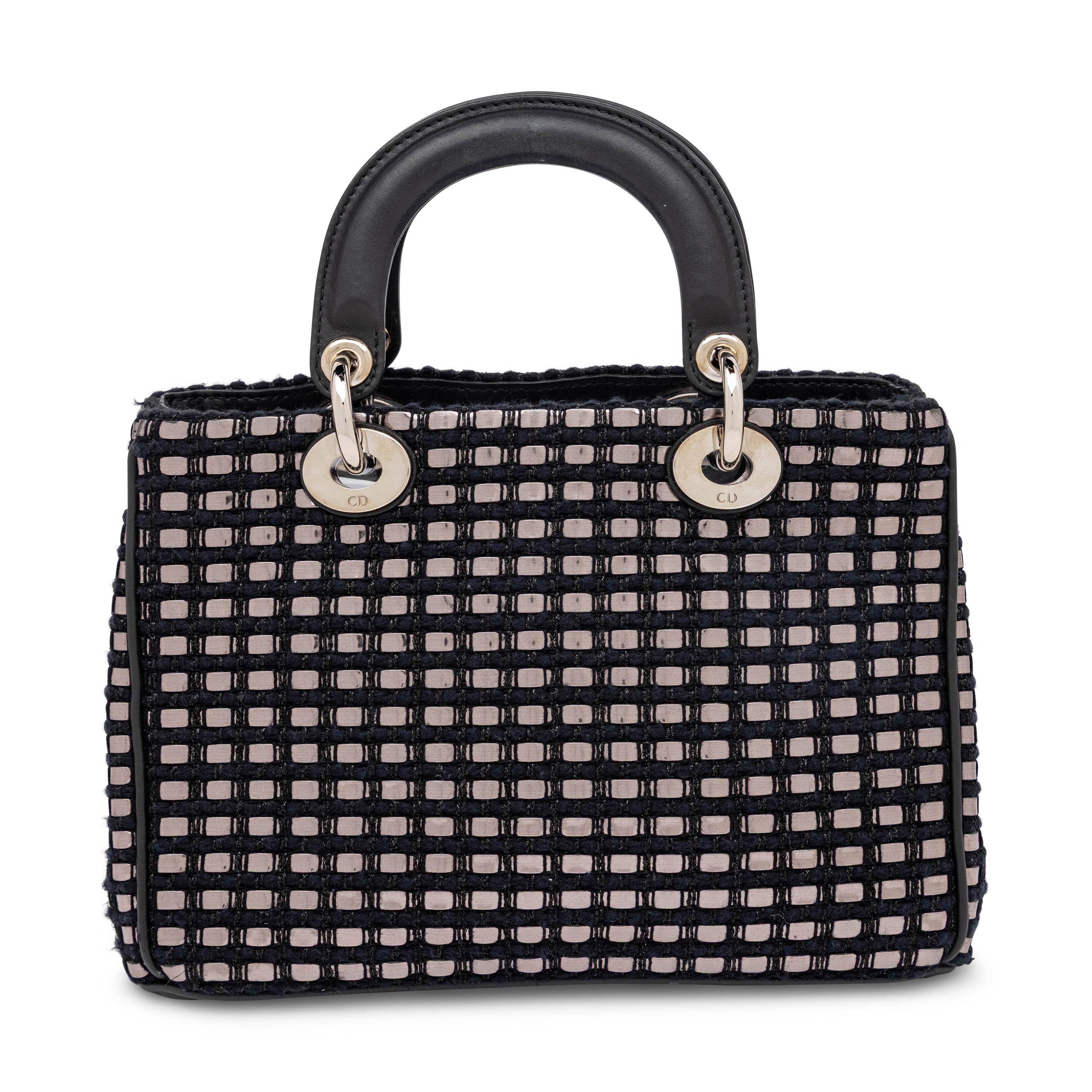 Christian Dior, Small Diorissimo Bag in Leather/Tweed