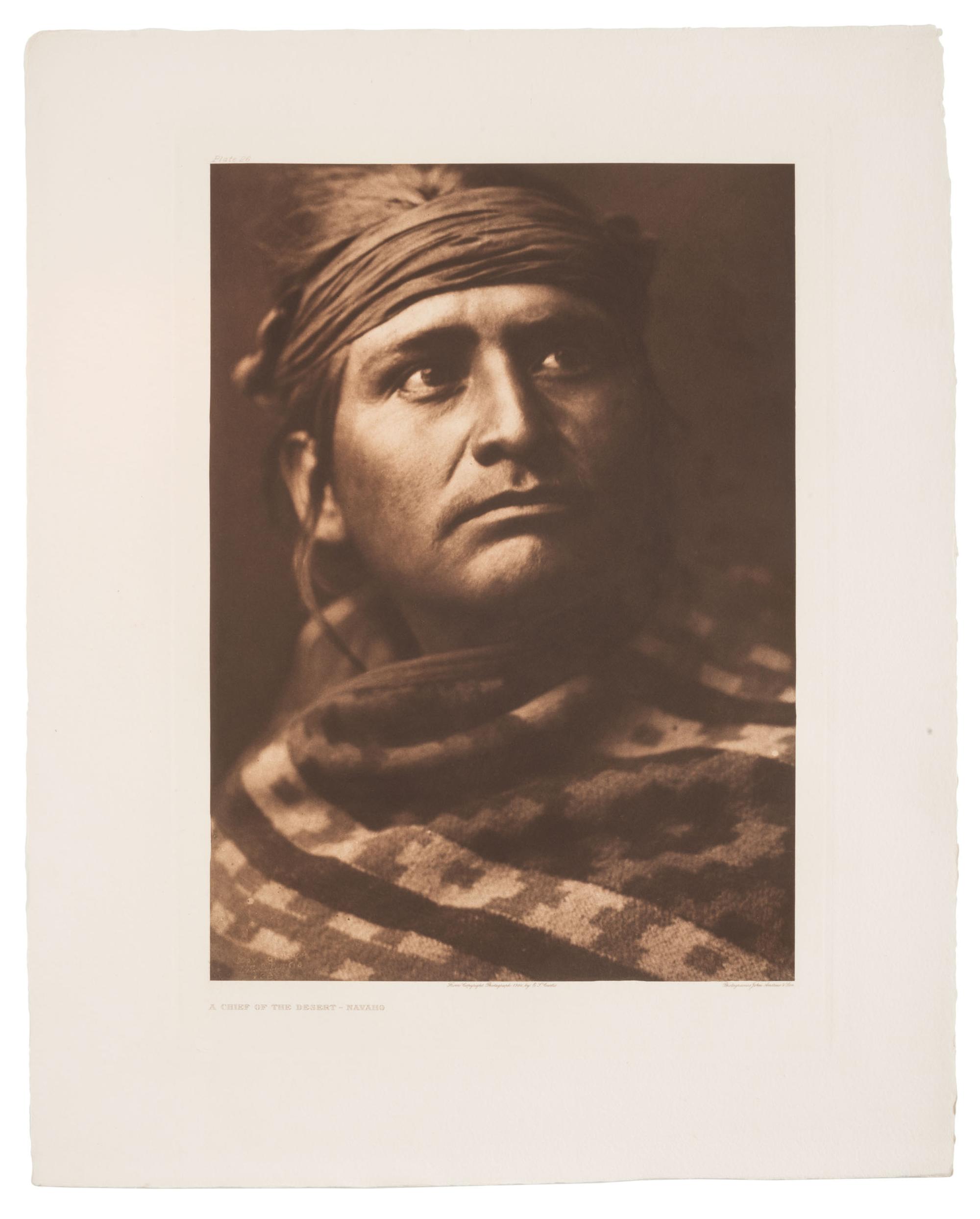 CURTIS, Edward (1868-1952). Group of 22 photogravures, most from portfolio 1 of The North American Indian.