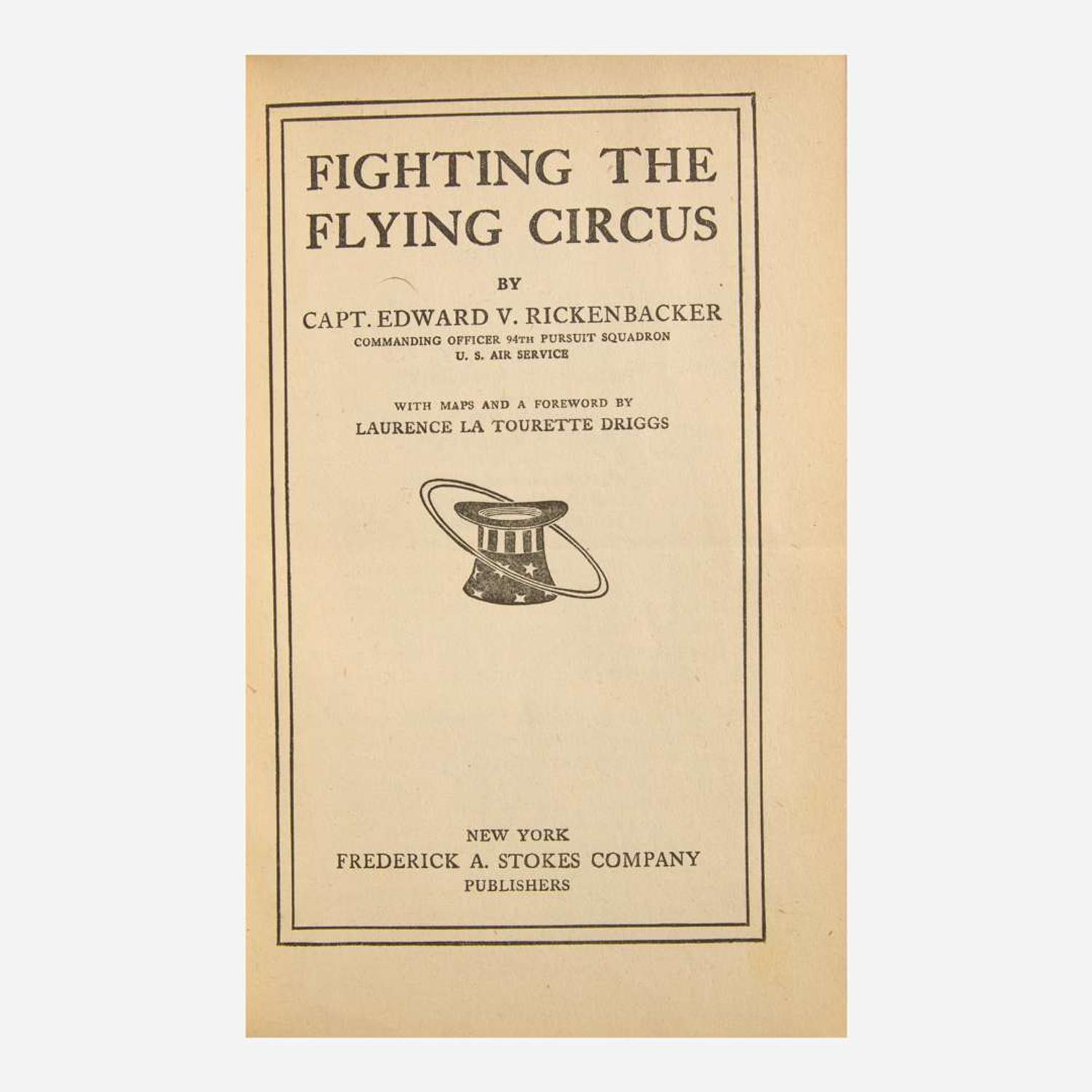 [Aviation] Rickenbacker, Capt. Edward V. Fighting the Flying Circus