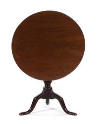 A George III Mahogany Tilt-top Tea Table