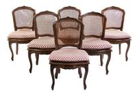 A Louis XV Style Walnut Salon Suite Width of settee 50 inches. — LATE 19TH CENTURY