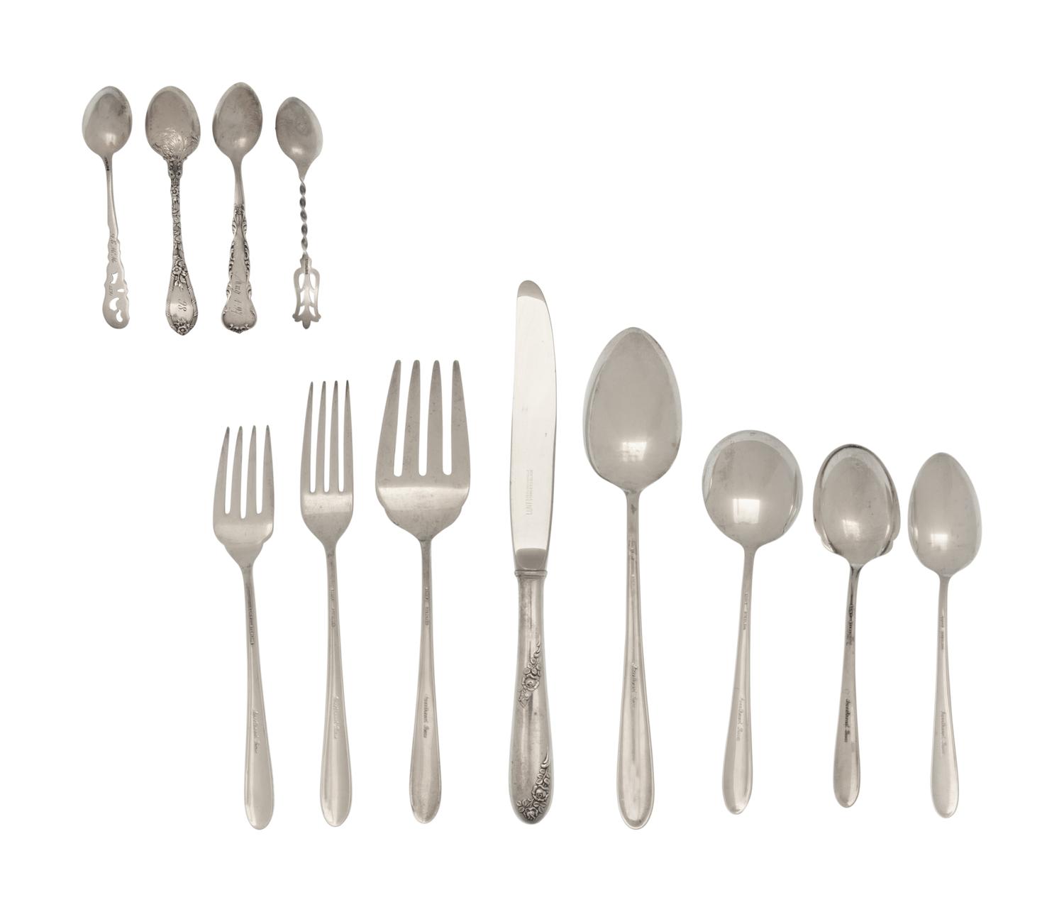 An American Silver Flatware Service