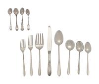 An American Silver Flatware Service