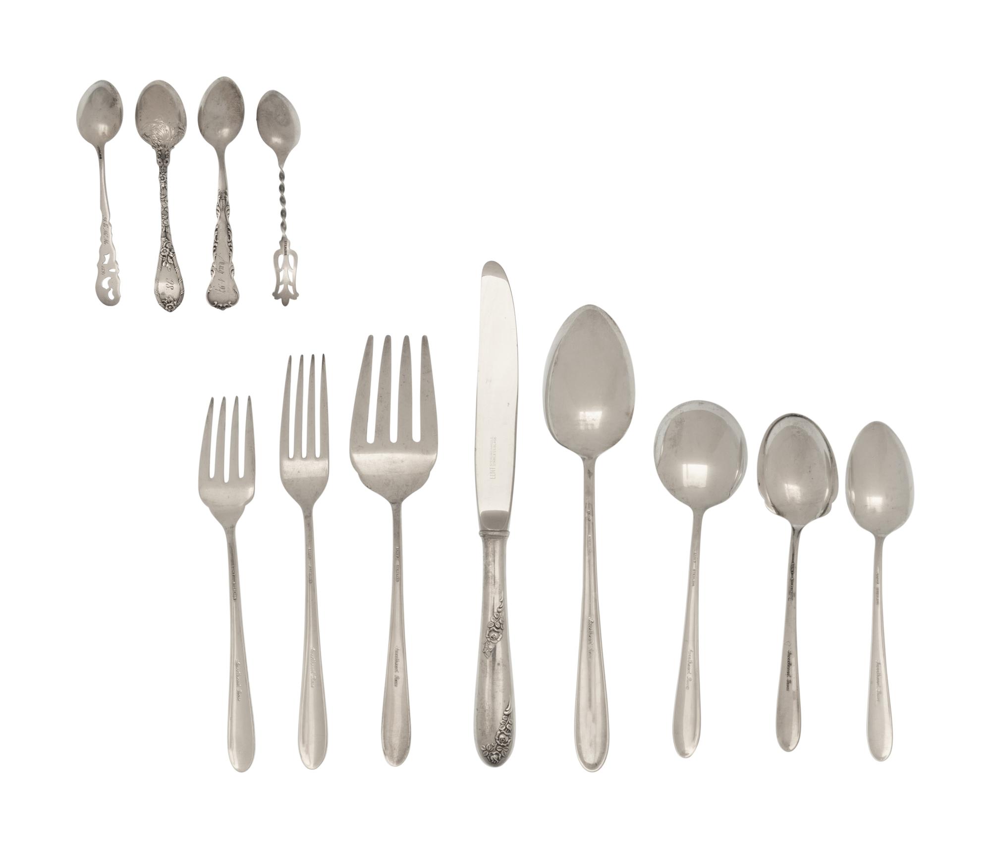 An American Silver Flatware Service