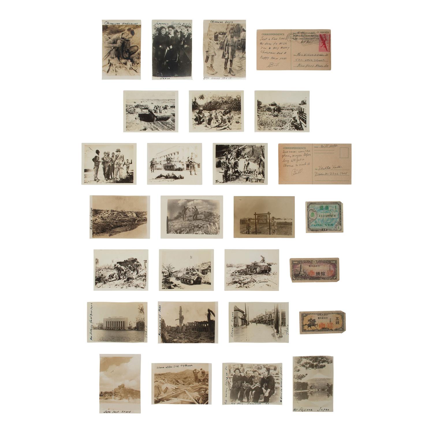 [African Americana] [World War II] Group of 112 Photographs and More Assembled by Corp. William H. Hobbs, Jr.