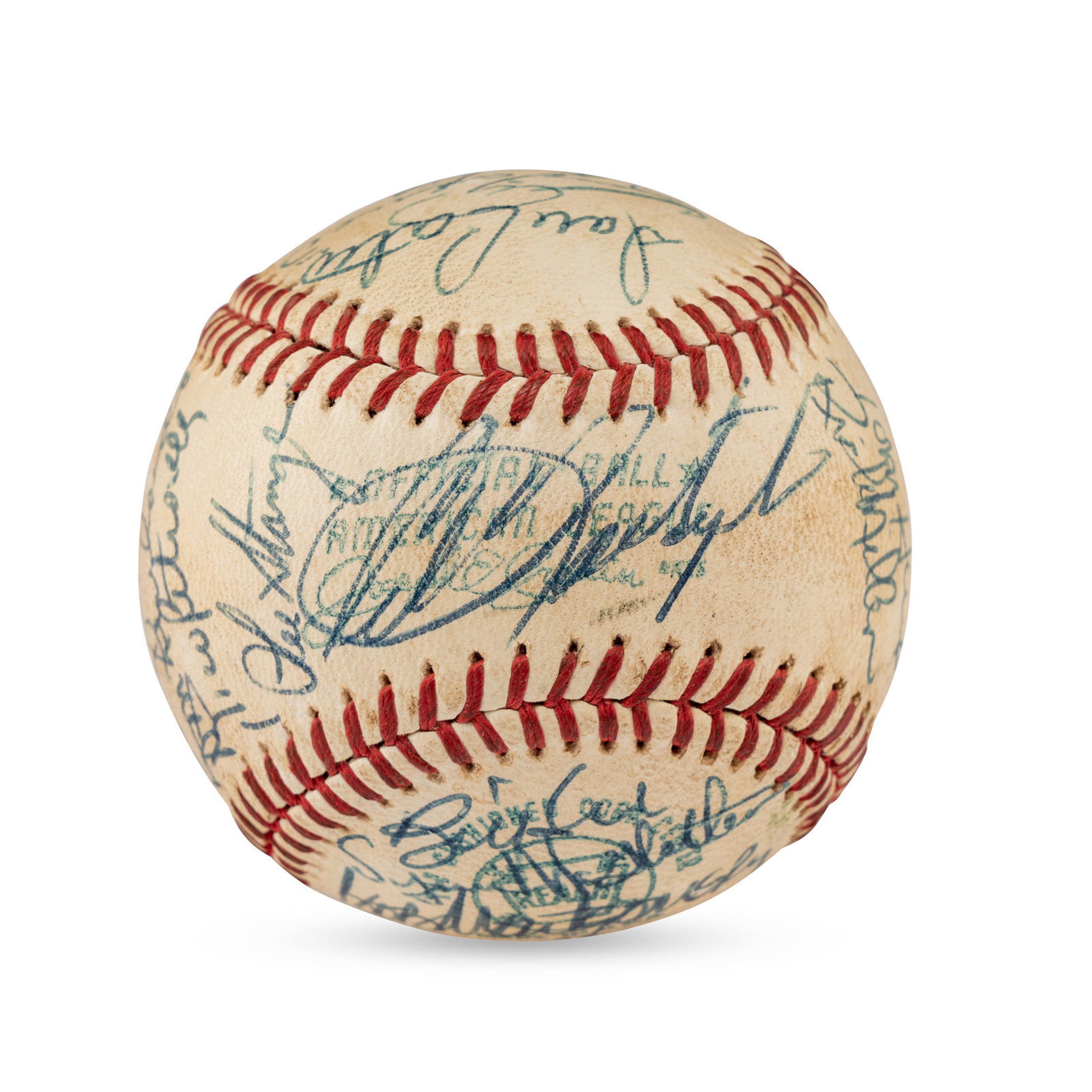 A Large Group of Assorted 1950s-2000s Boston Red Sox Team Signed Autograph Baseballs