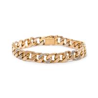 VAN CLEEF & ARPELS, YELLOW GOLD AND DIAMOND BRACELET