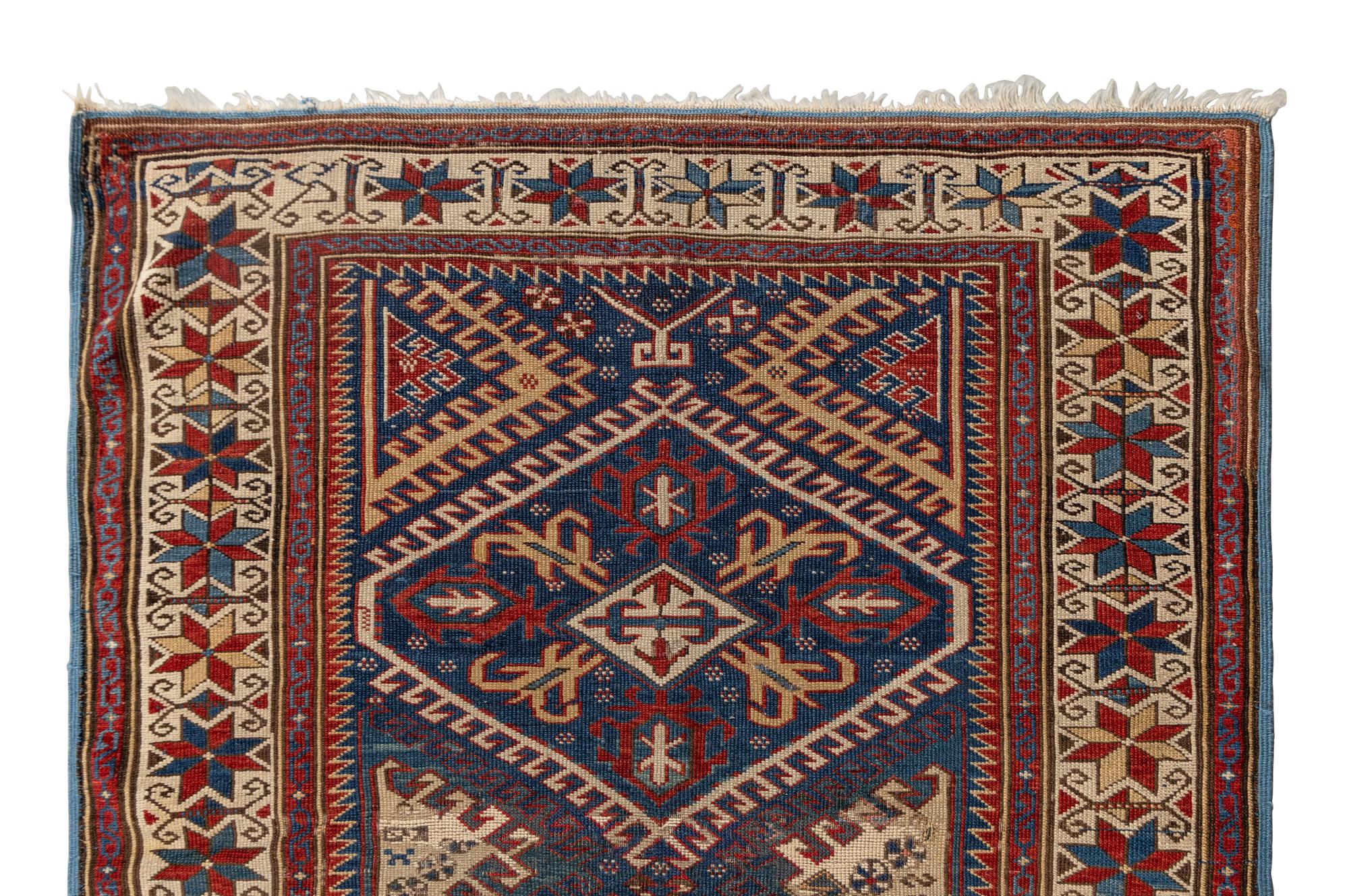 A Caucasian Wool Gallery Rug