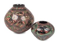 Mata Ortiz Polychrome Pottery, with Mirror Finish