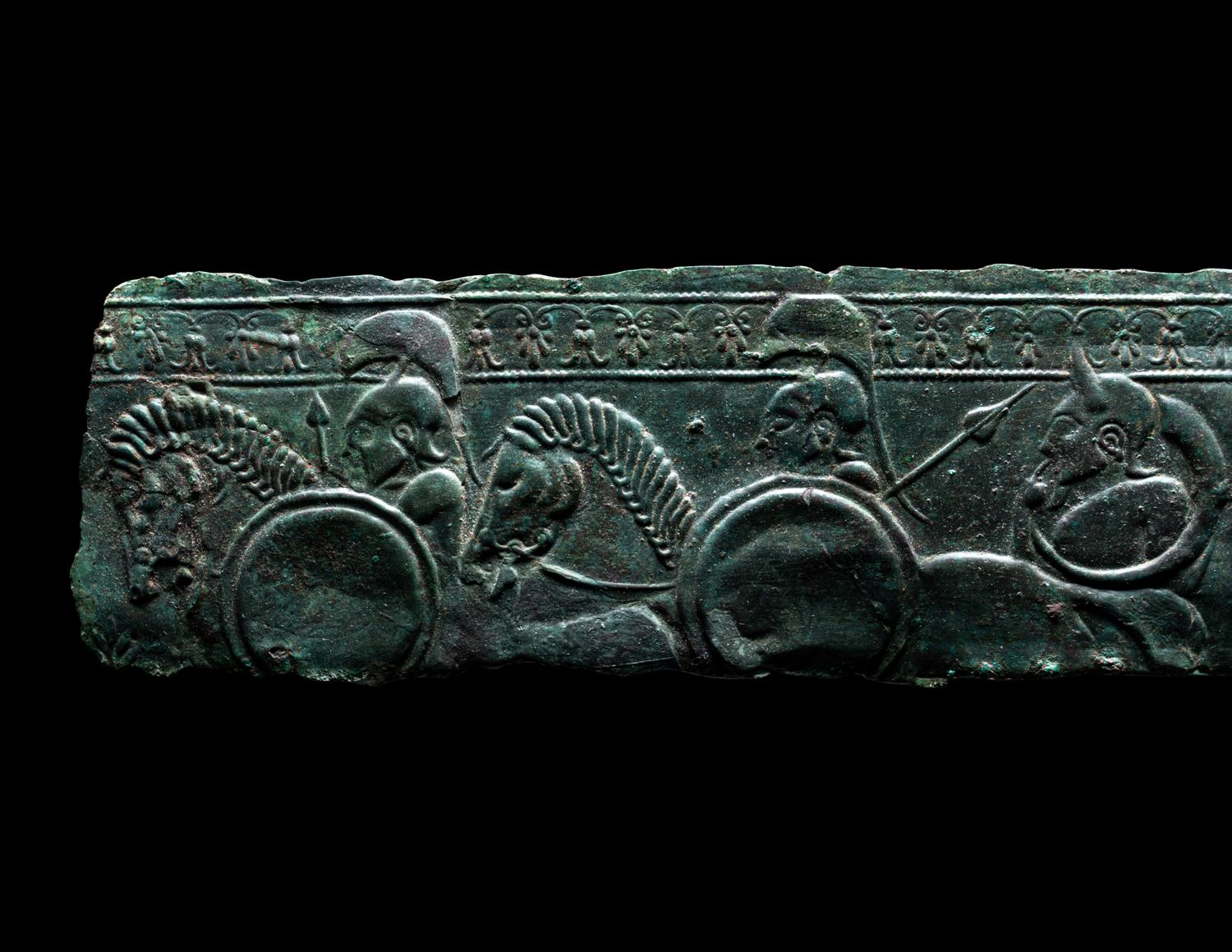 An Etruscan Bronze Fragment of a Relief
