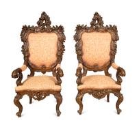 An Italian Rococo Style Three-Piece Seating Suite