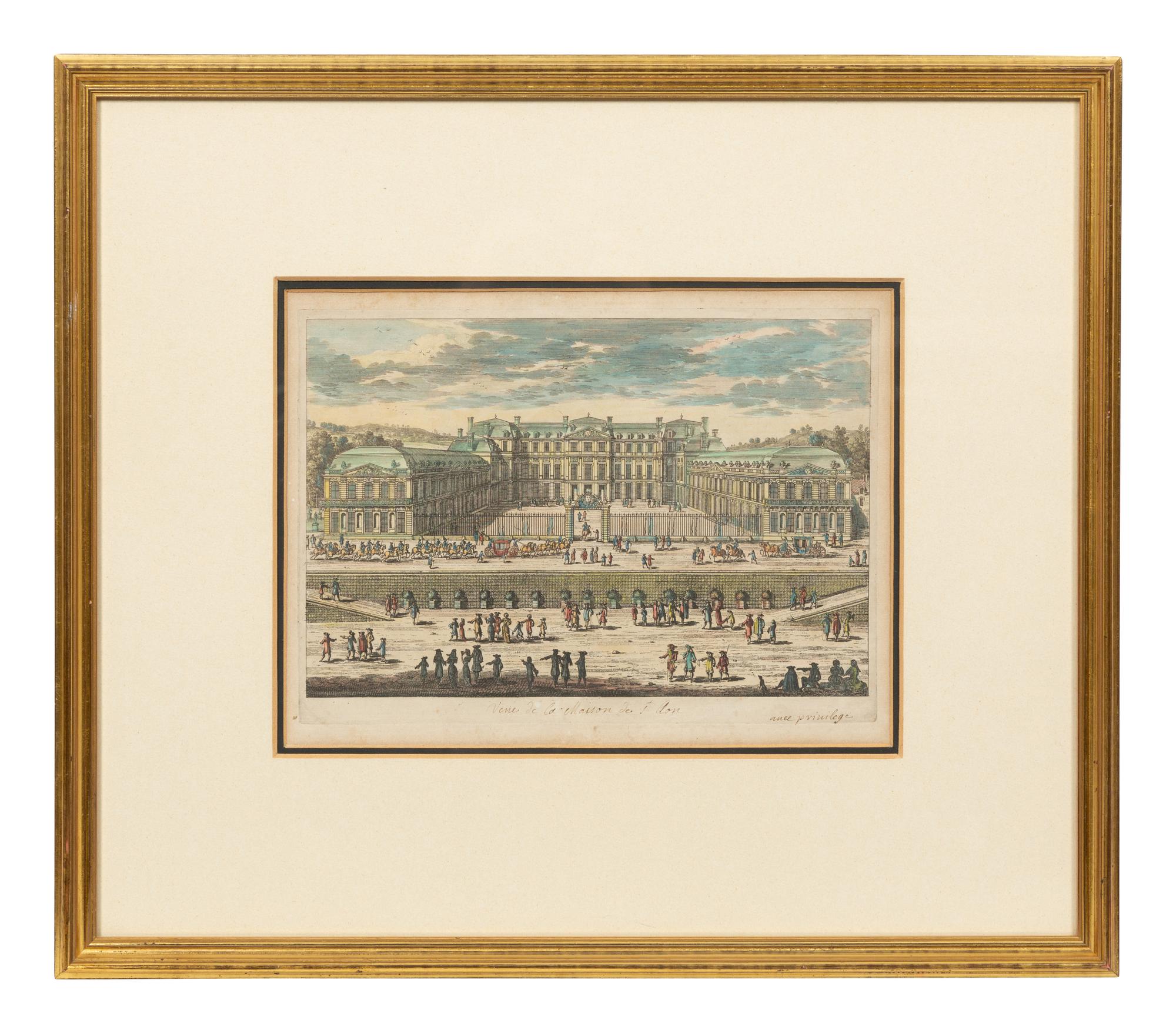 Two French Hand Colored Engravings