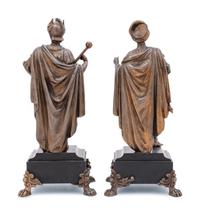 A Pair of Continental Cast Metal Figures
