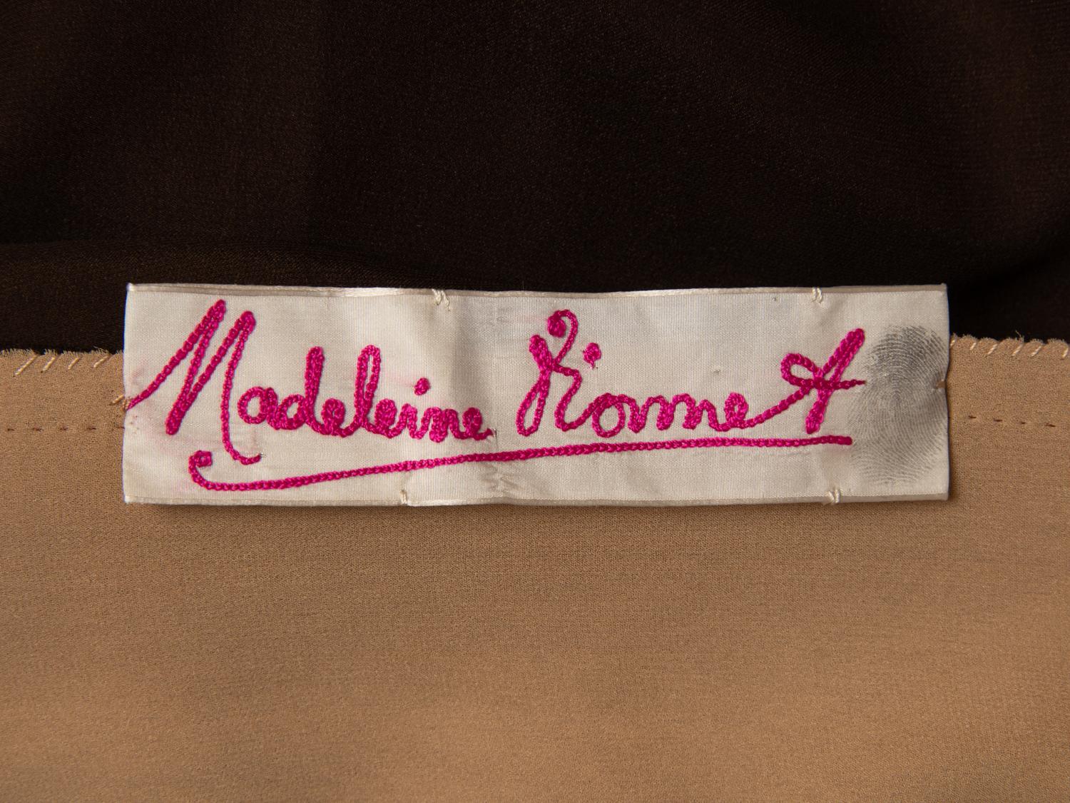 Madeleine Vionnet, Brown Silk Chemise, 1924