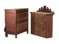 A Walnut and Curly Maple Desk and Bookcase by Jacob Werrey (1838-1893)