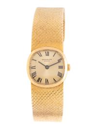PATEK PHILIPPE, REF. 3370/1 VINTAGE 18K YELLOW GOLD 'ELLIPSE' WATCH