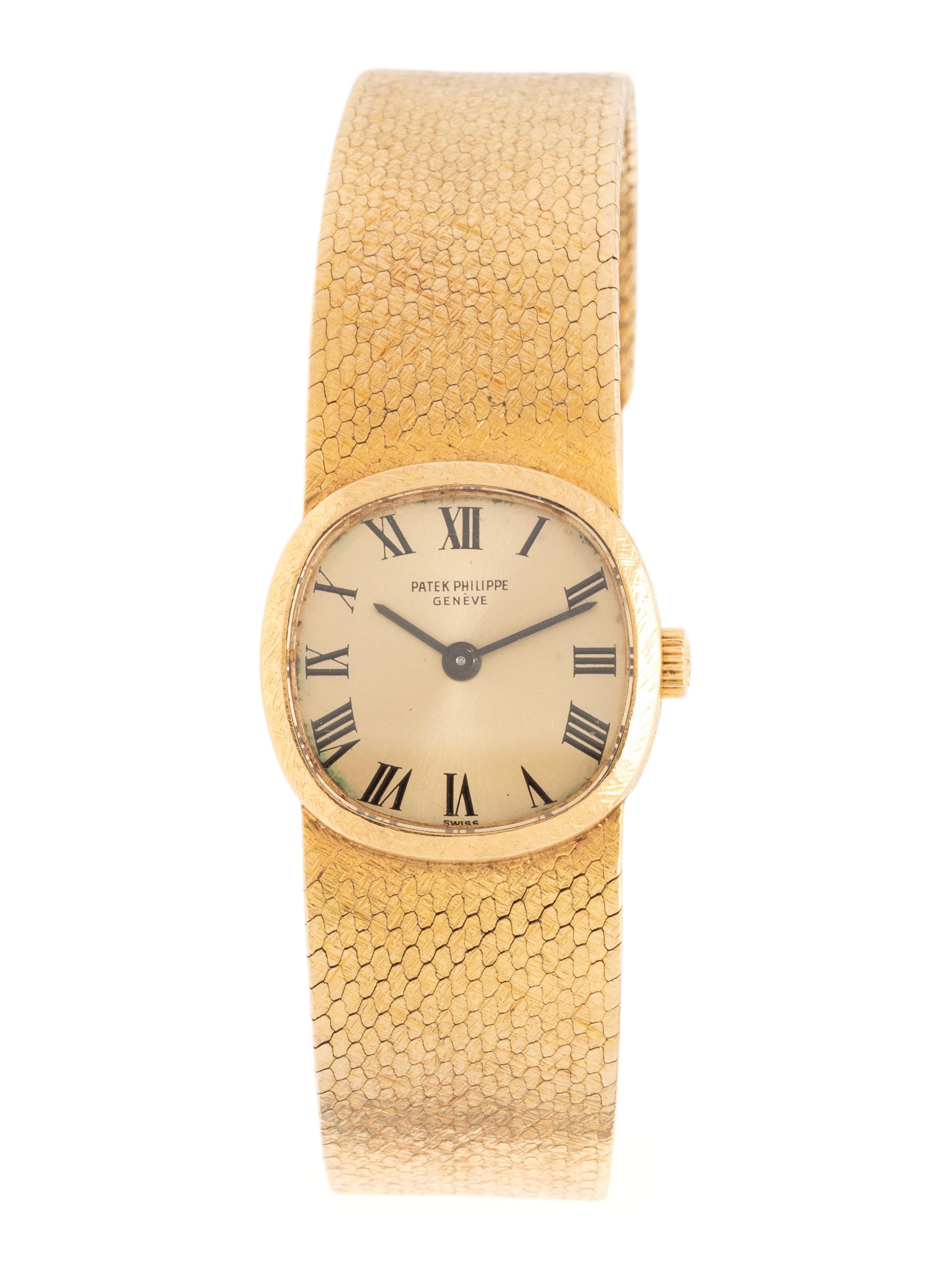 PATEK PHILIPPE, REF. 3370/1 VINTAGE 18K YELLOW GOLD 'ELLIPSE' WATCH