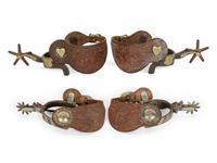 Kelly Brothers Steer Head Spurs and Crokett Spurs