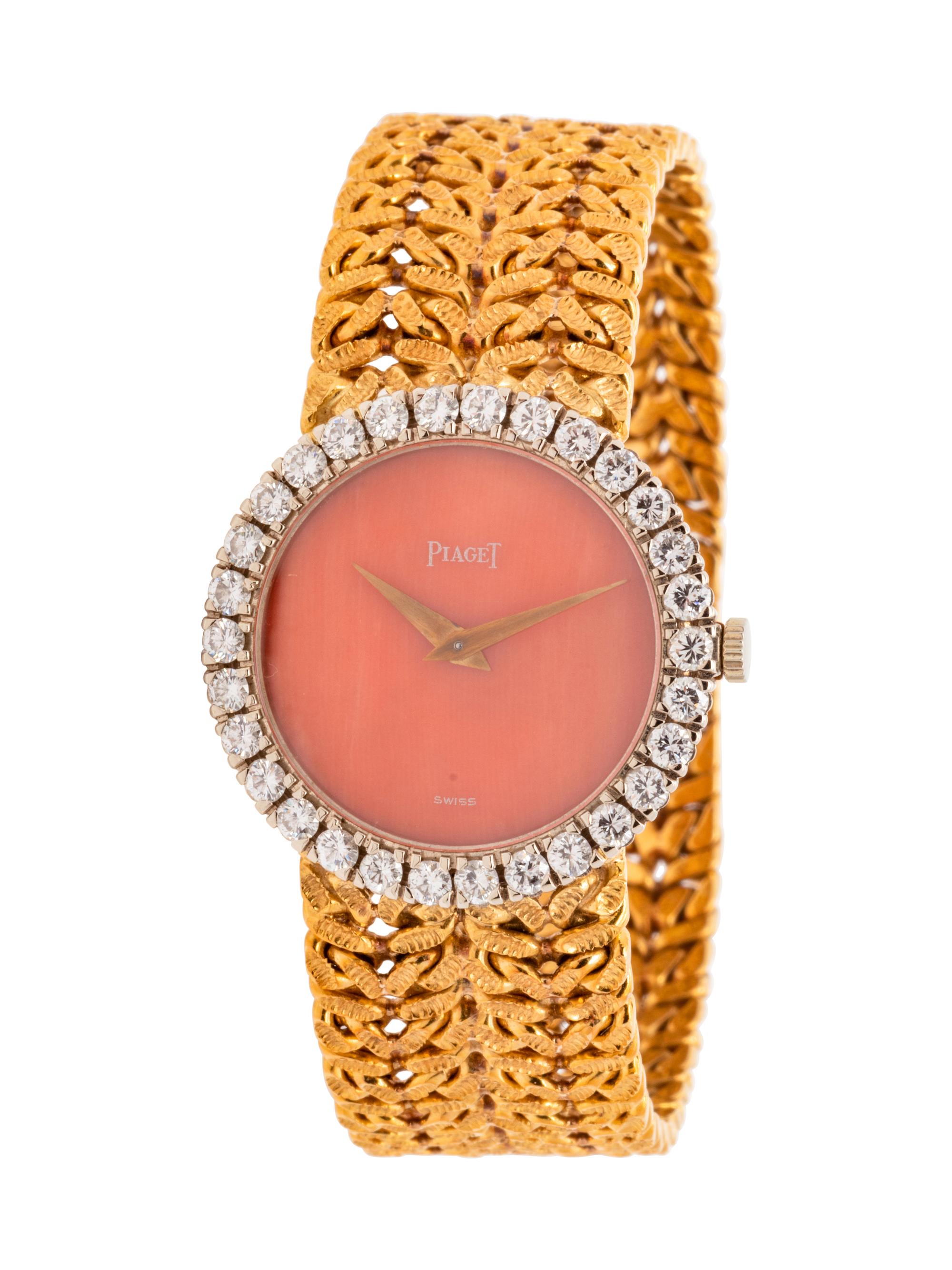 PIAGET, 18K YELLOW GOLD, DIAMOND AND HARDSTONE CONVERTIBLE DIAL WRISTWATCH