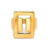 An 18 Karat Yellow Gold Modernist Ring, Spain,