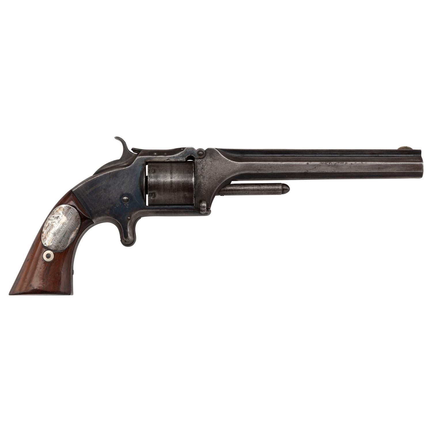 Smith & Wesson No.2 "Old Army" Inscribed to Color Sergeant G.L. Todd of the 214th PA Infantry