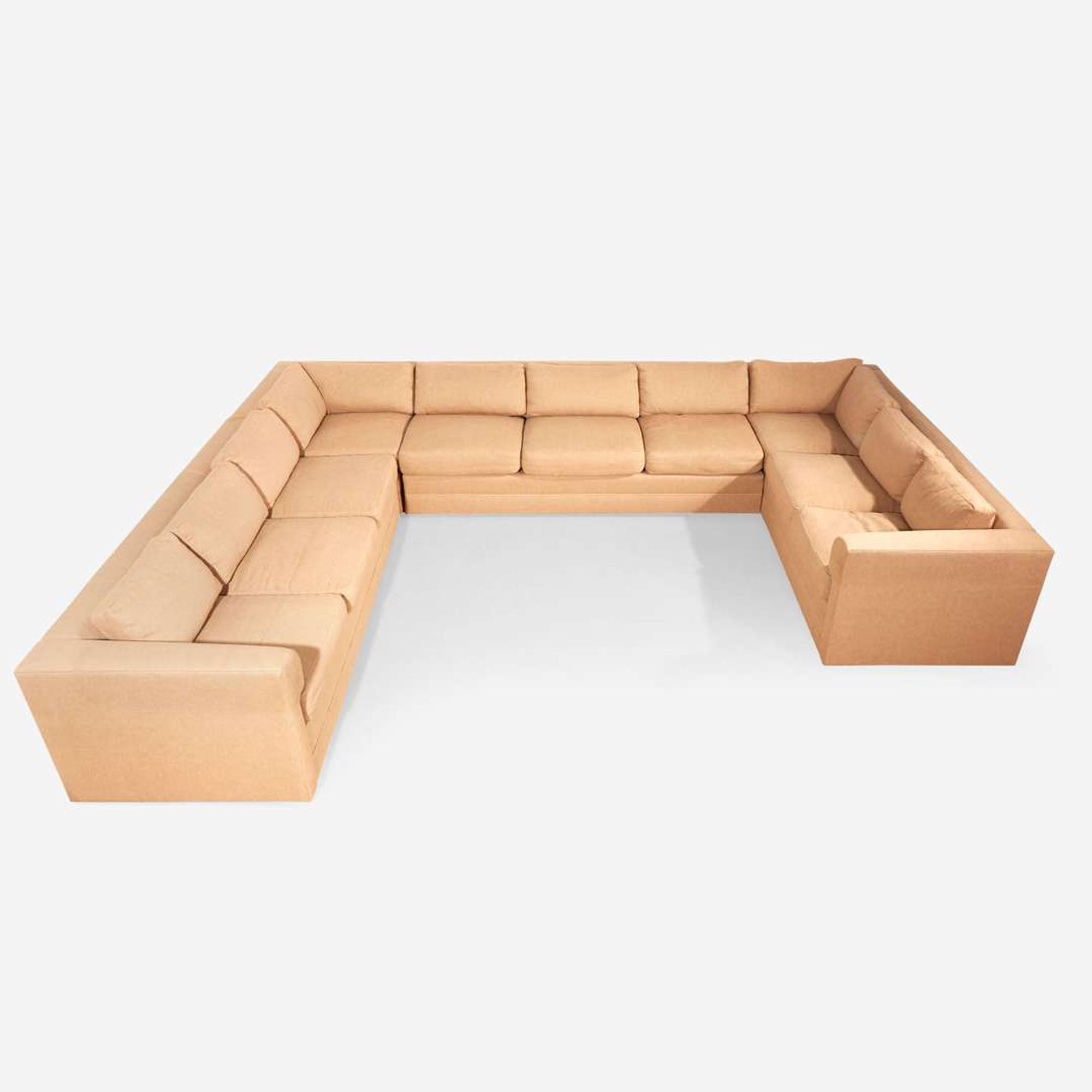 Contemporary A U-Shaped Sectional Sofa, circa 1980