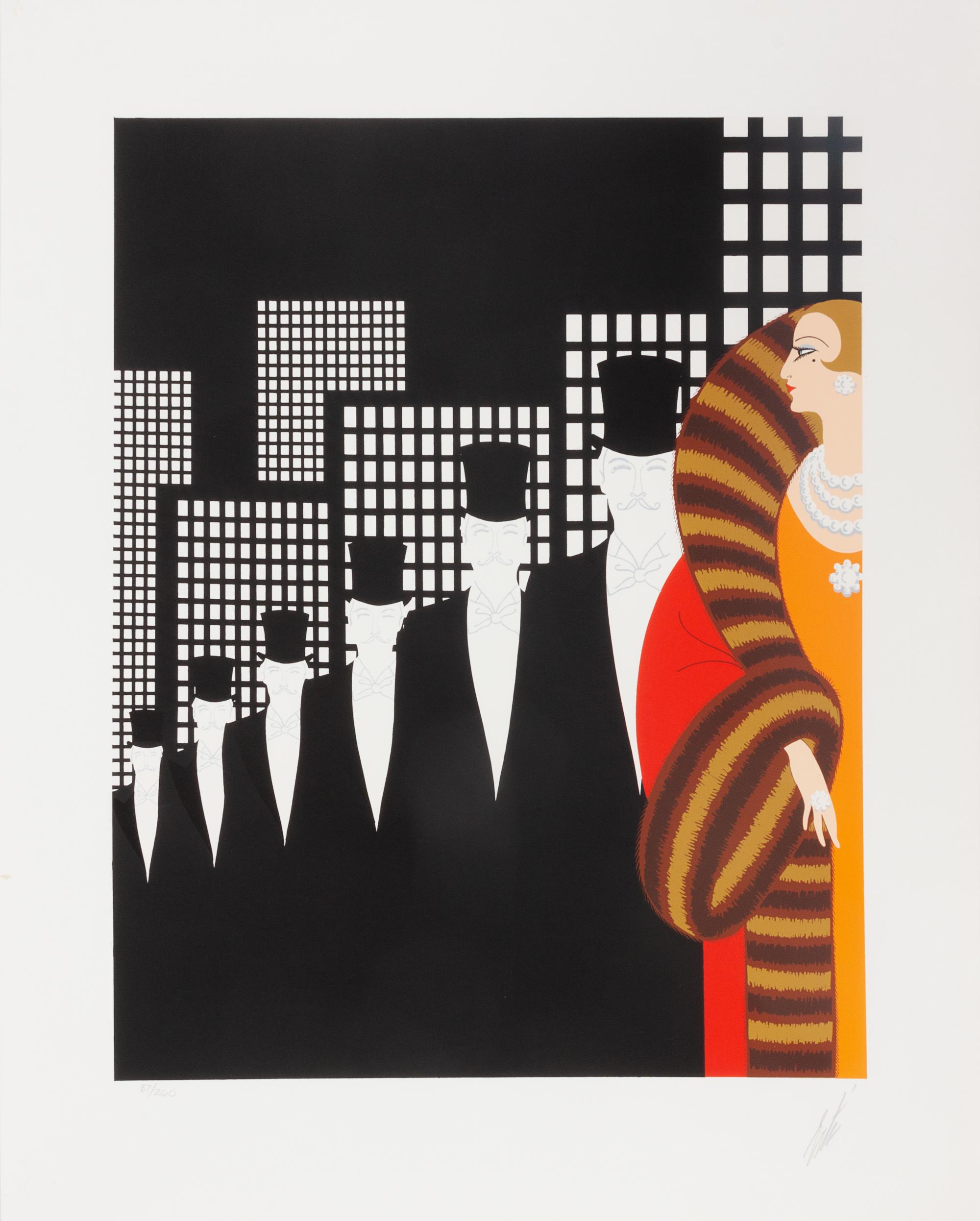 Romain (Erte) De Tirtoff, (Russian/American, 1892-1990), Top Hats