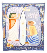 A South American Wool Tapestry 45 x 39 1/2 inches. — 20TH CENTURY