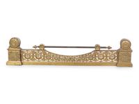 An Empire Gilt Bronze Fire Fender