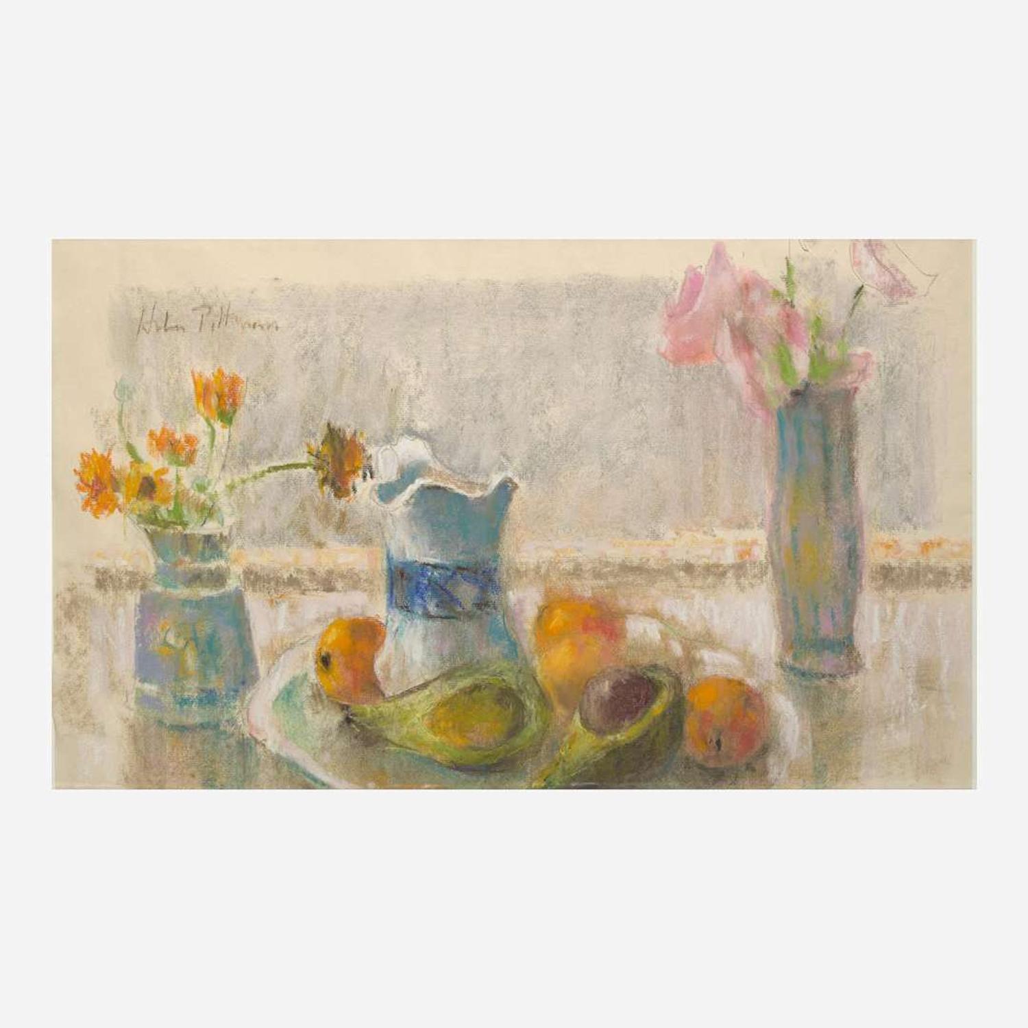 Hobson Pittman (American, 1900–1972) Still Life with Avocado; together with a companion