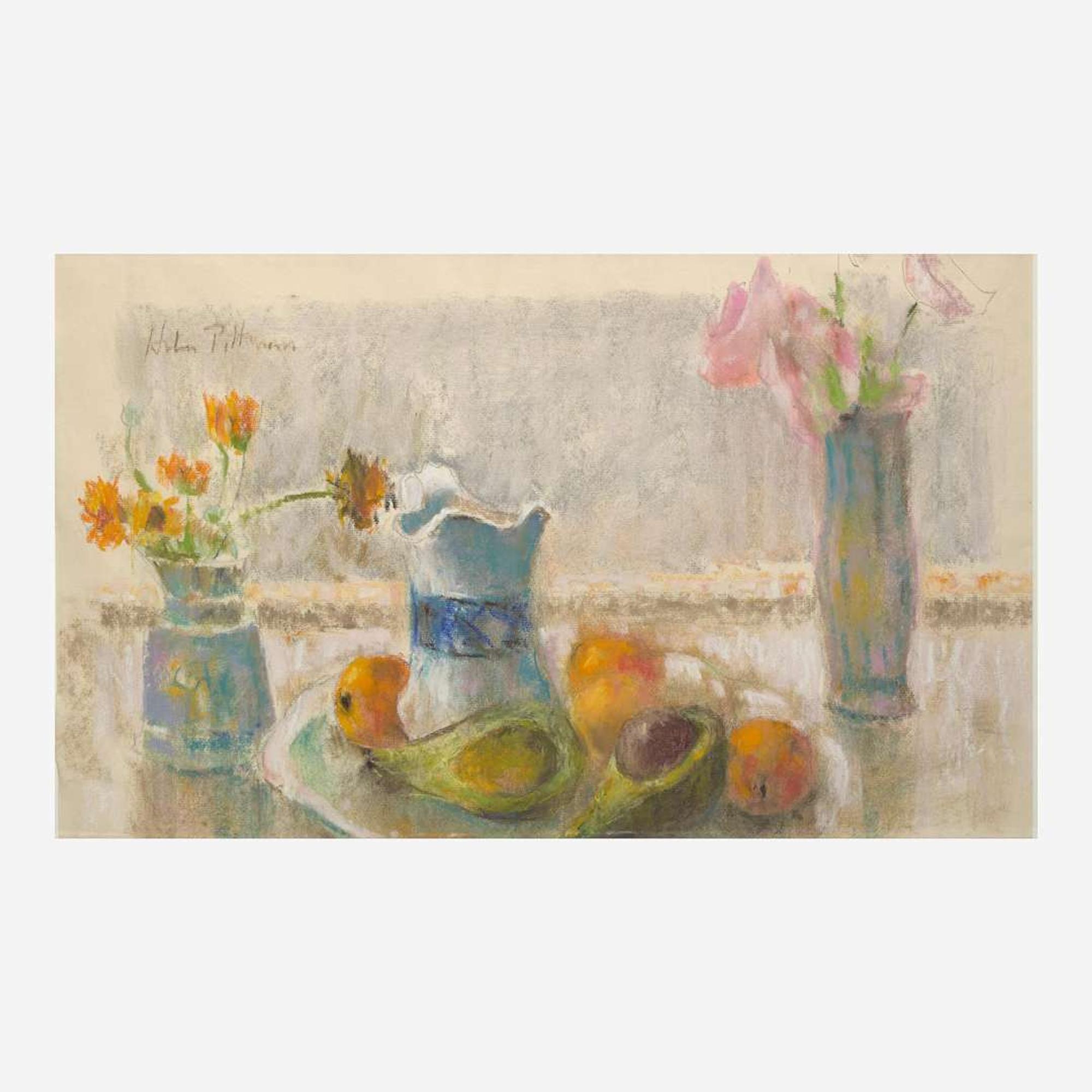Hobson Pittman (American, 1900–1972) Still Life with Avocado; together with a companion