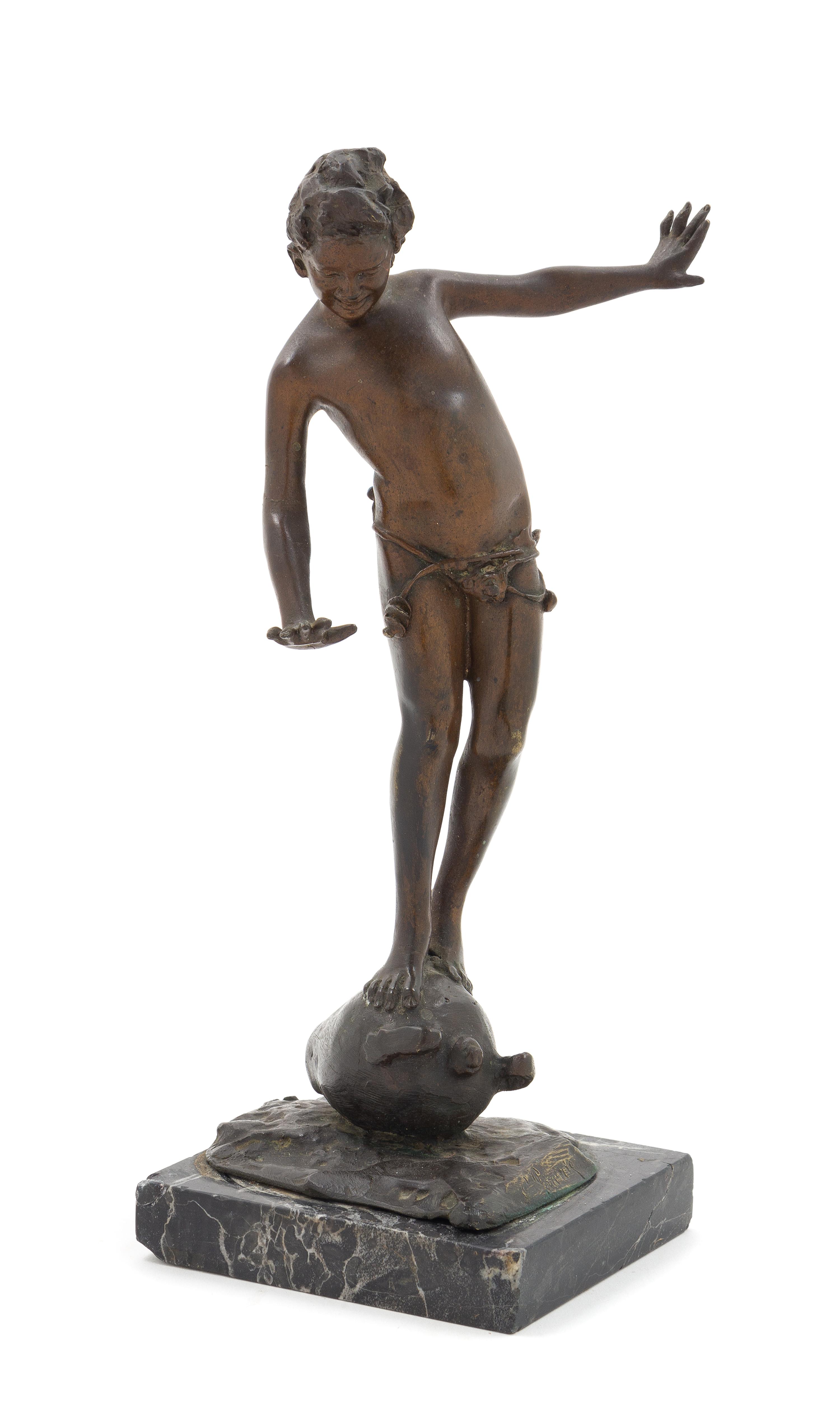 A Continental Cast Metal Figure Height 11 1/2 inches. — LATE 19TH CENTURY