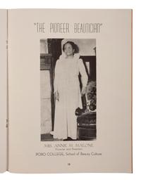 [EDUCATION - MALONE, ANNIE M. (1869-1957)]. 2 items related to Poro College, Chicago, IL.