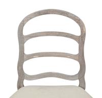 A Pair of Sutherland French Provincial Style Distressed Teak Side Chairs